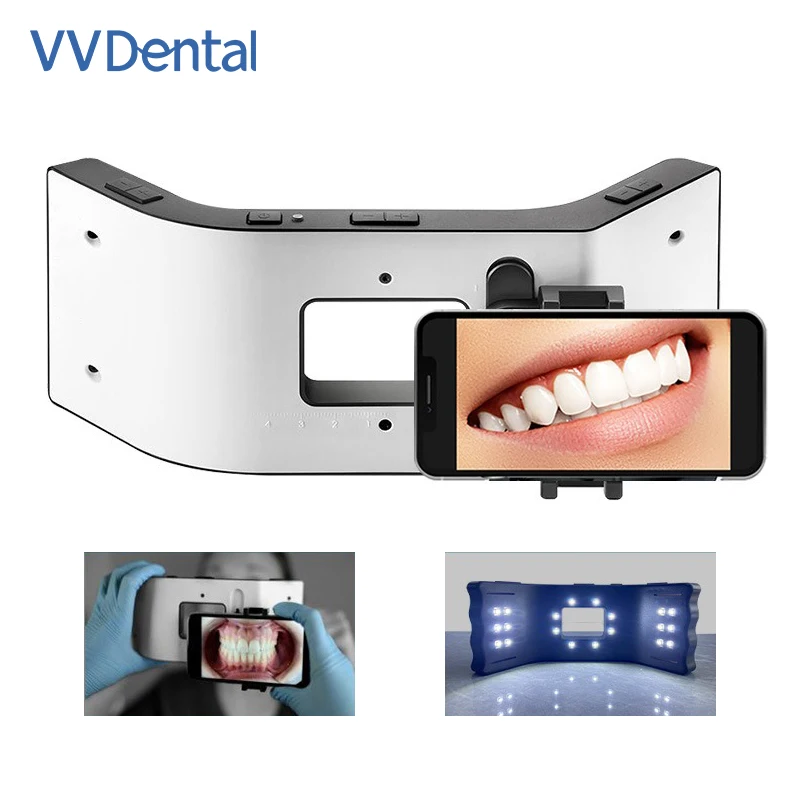 Intraoral Dental Photography Light 20 LEDs 5 Adjustable Brightness Gears for Oral Filling Teeth Whitening Comparison Photo Lamp