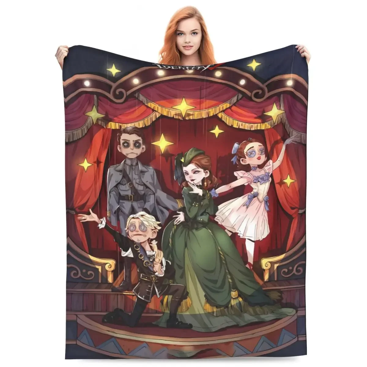 

Super Warm Throw Blanket with IIdentity V Character Poster Design Perfect for Couch or Bed Spring Decorative Bedspread