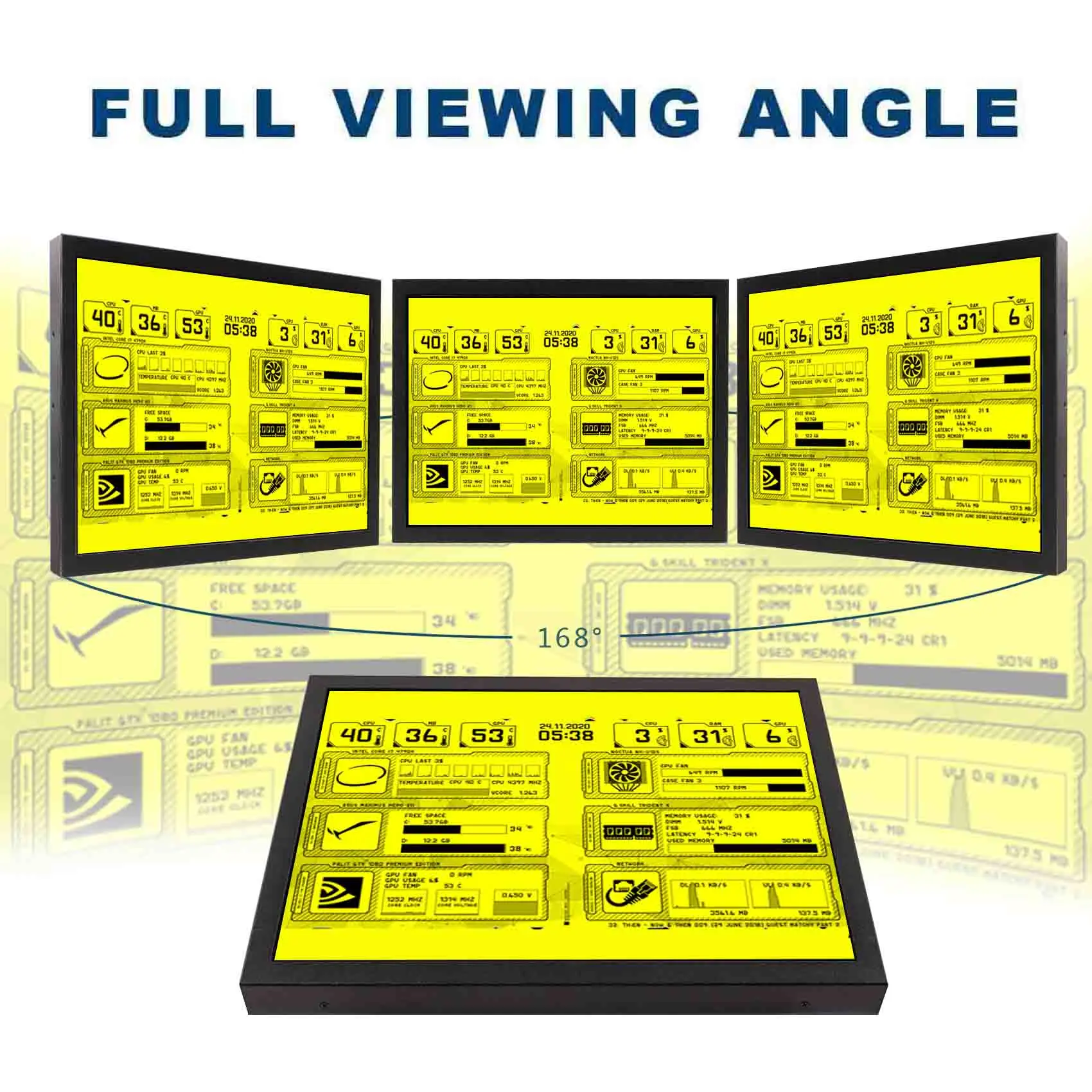 مكبر صوت Dvi Vga Hd-Mi ، شاشة عرض LCD خارجية ، شاشة صناعية مزودة بشاشة معدنية ، من من من من من الخارج ، من من من من من الخارج ، إلى الخارج ، 15 بوصة