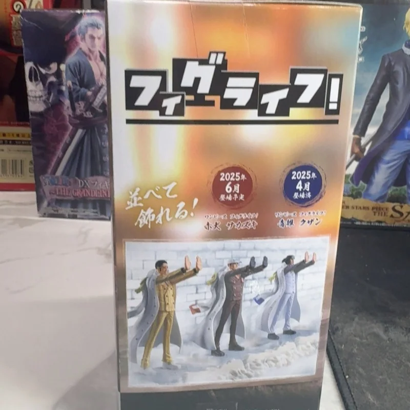 

Bandai Original In Stock Banpresto Onepiece Anime Borsalino Kuzan Sakazuki Model Phone Stand Action Figure Garage New Boxed Gift