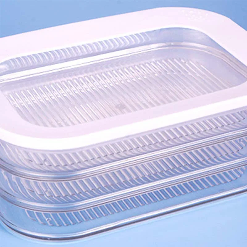 Bacon Keeper With Lid Leakproof Deli Meat Container for Fridge Food-grade Frozen Roast Meat Storage Box Kitchen Accessories