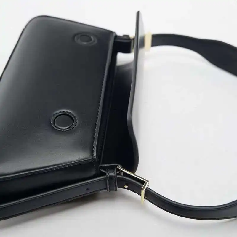 Torba na ramię damska nowy trend wszechstronna czarna klapka minimalistyczna dorywczo torebki pod pachami dla kobiet Y2k moda Crossbody kobieta