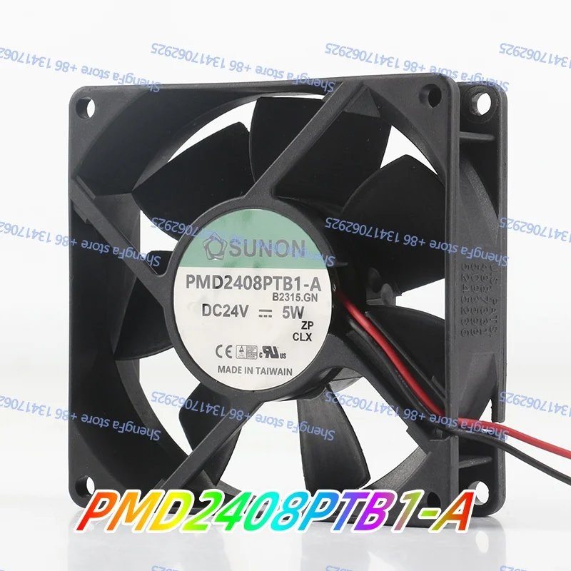 New SUNON PMD2408PTB1-A 8025 5V 12V 48V DC 24V 5W AC EC 8025 80X80X25MM 8CM High Airflow Fan