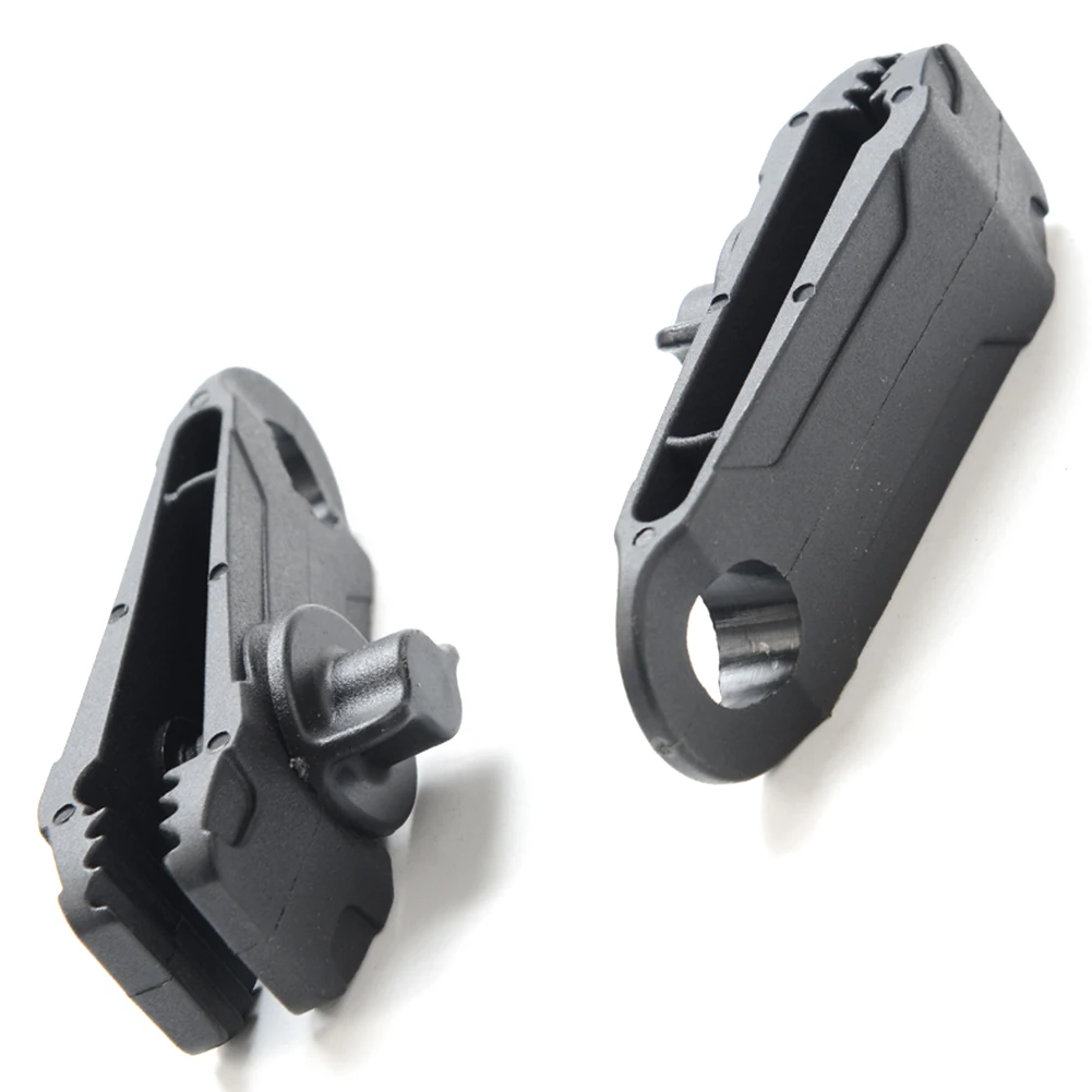 مشبك خيمة أسود للتخييم في الهواء الطلق من النايلون شديد التحمل ومقاوم للرياح وقبضة مشبك لملحقات خيمة قماش تظليل الحديقة