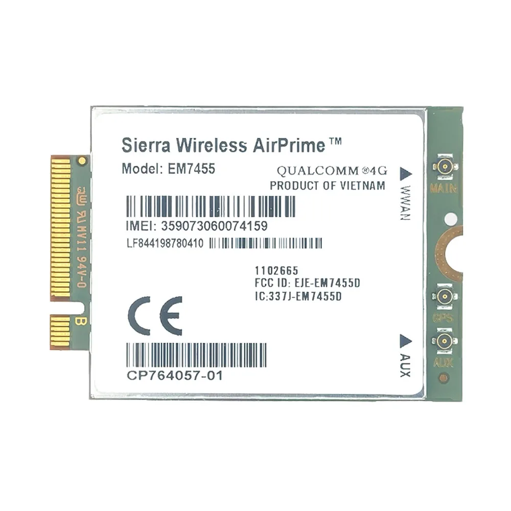 Sierra Wireless EM7455 LTE Cat6 M.2 Модуль 4G WWAN Карта для маршрутизатора ноутбука