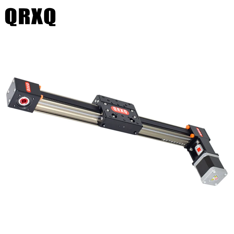 รางเลื่อนเชิงเส้น QRXQ RXP30 พร้อมมอเตอร์สเต็ปเปอร์ Nema 23 ความเร็ว 1500 มม./วินาที รางเลื่อนมอเตอร์ ชิ้นส่วนเครื่องพิมพ์ 3 มิติ พร้อมลูกปืน