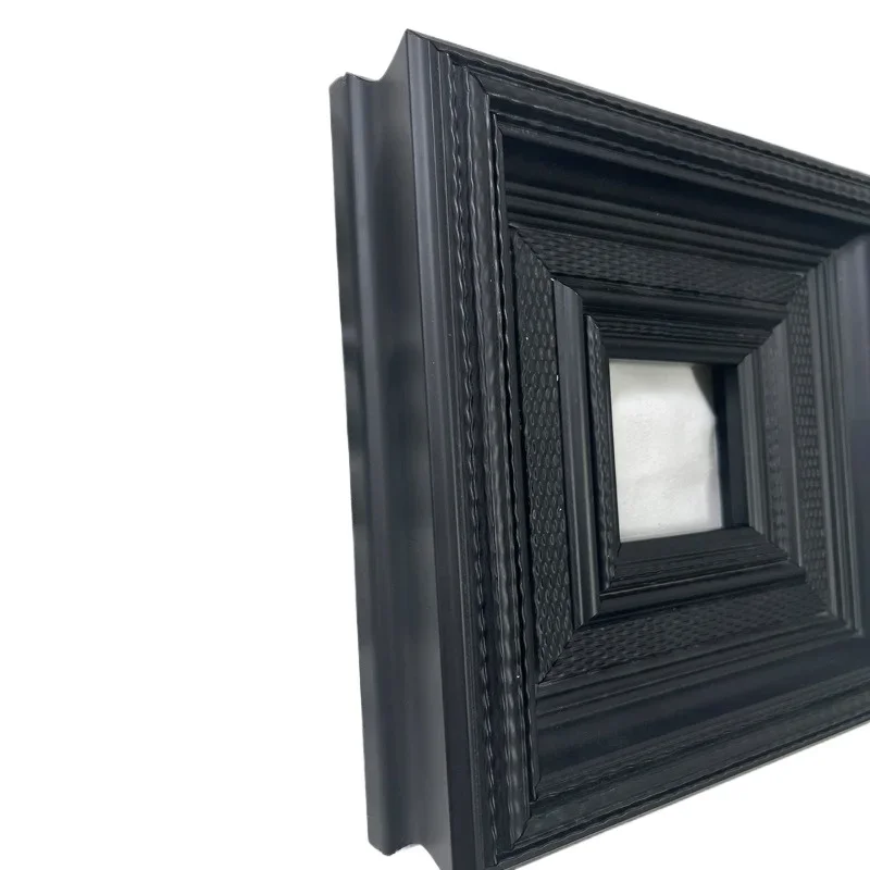 

Small black frame export American style, simple solid wood retro, picture frame oil painting frame