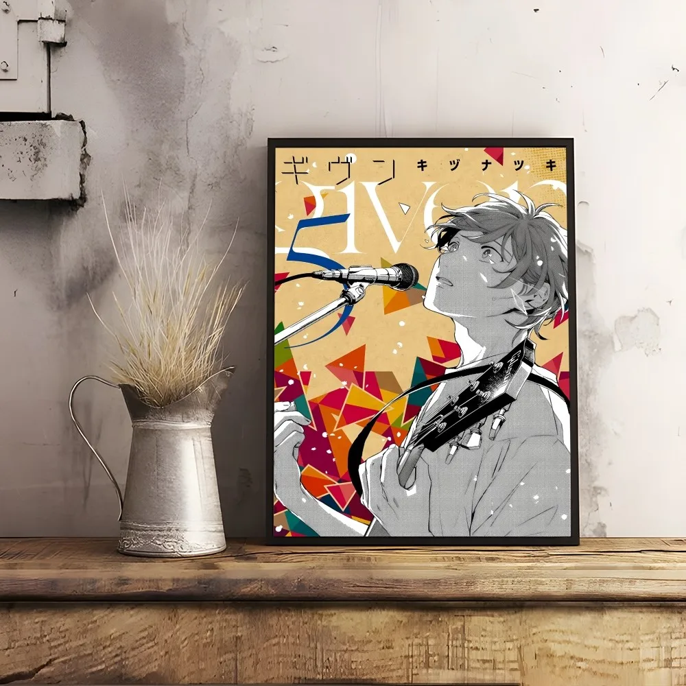 G-GivenS Japanese Anime Singer Poster Sticky Wall Art Printing Waterproof Home Living Bed Room Bar Hallway Aesthetic Decor