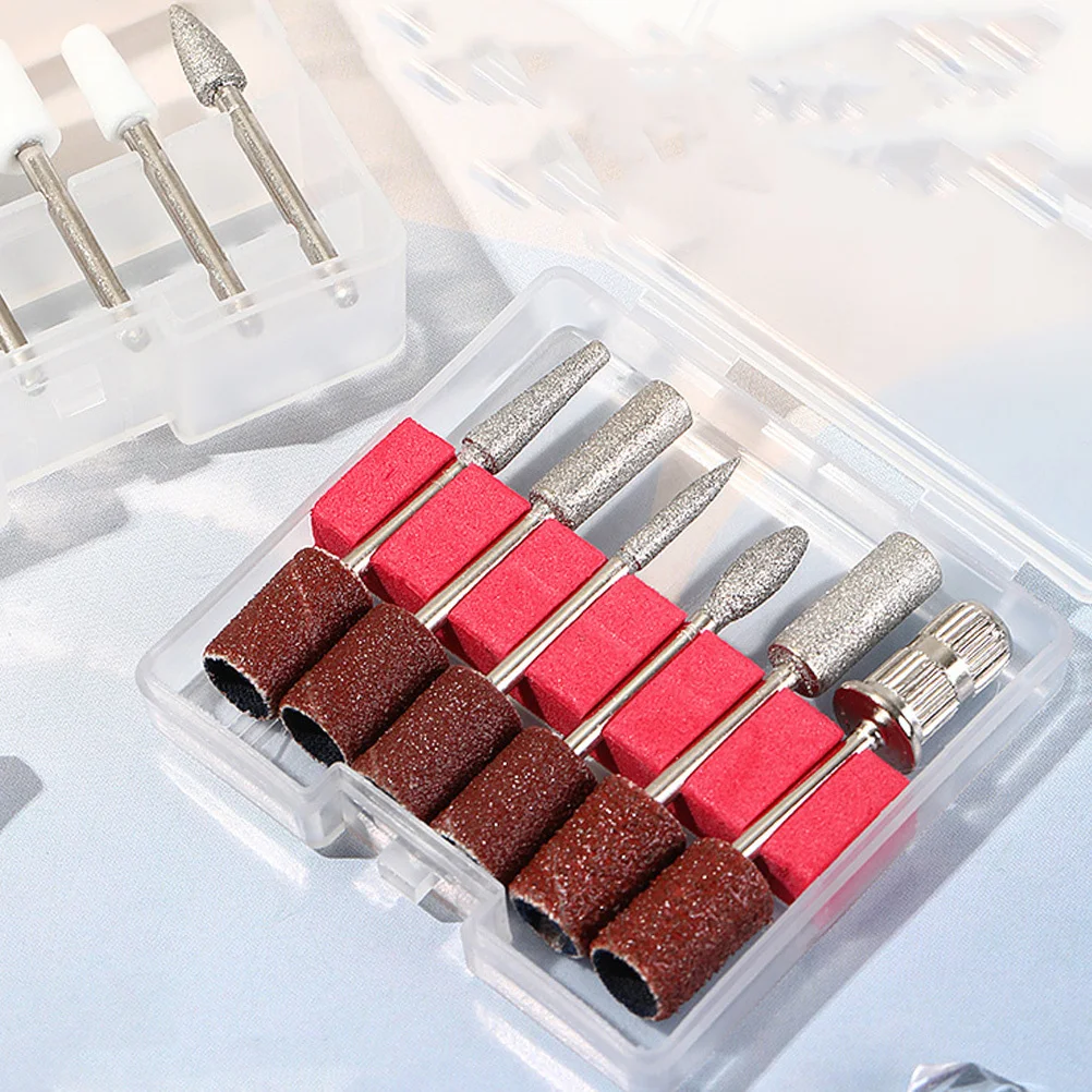 Tête de lime de manucure à cônes ronds pour le soin des cuticules, accessoires de forage de nettoyage de vernis à ongles, 11 pièces