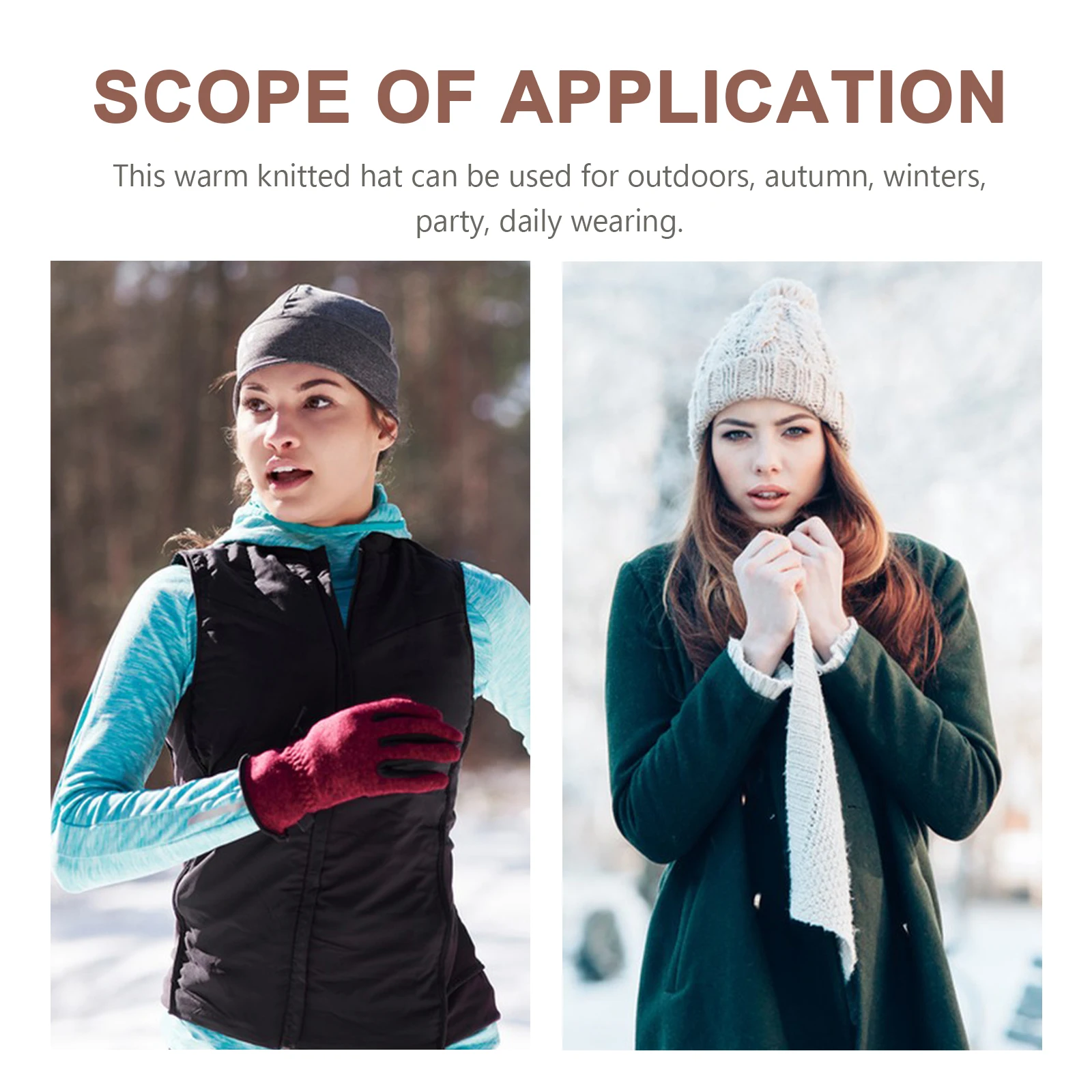 

Christmas Tree Knitted Hat Winter Warm Crochet Beanie For Women Xmas Party Gift Woolen Yarn Knitting Cap Decorative Holiday