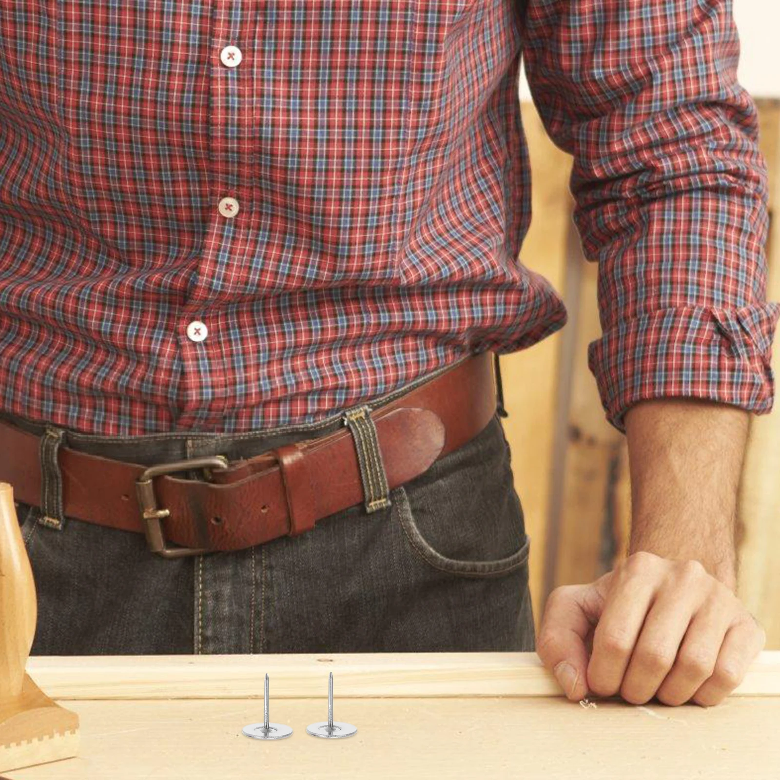 

20Pcs Round Head Tacks for Cork Board Maps Furniture Decorations Iron Material Sleek Appearance Thumb Tacks for Crafts