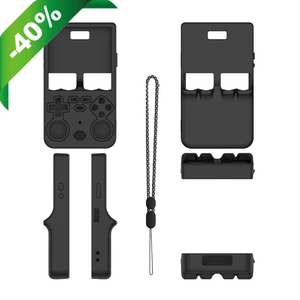 

For R36 Ultra Silicone Case Soft Skin for R36 ultra Handheld Game Console Accessories Anti-Scratch Washable Cover with Lanyard