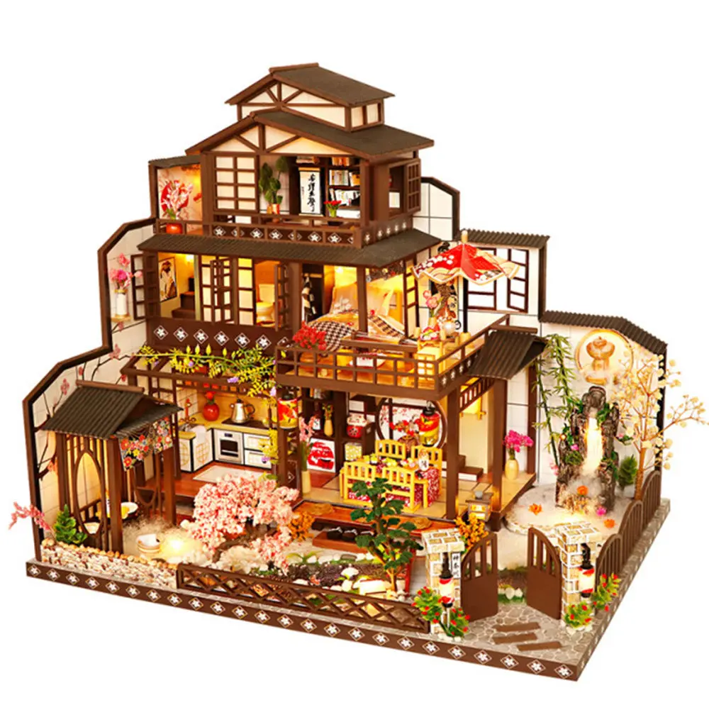 new style Large Villa DIY Dollhouse Kit - 3D Stereo Miniature House Model | Handmade Creative Birthday Gift Home Decor