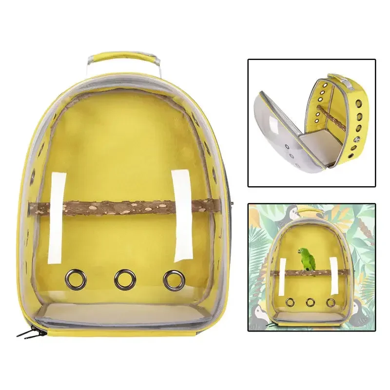 Bird Supplies New Bird Carrier Small Pet Travel Bag for Small Parrot Lightweight Portable Backpack Transparent Pet Bird Cage