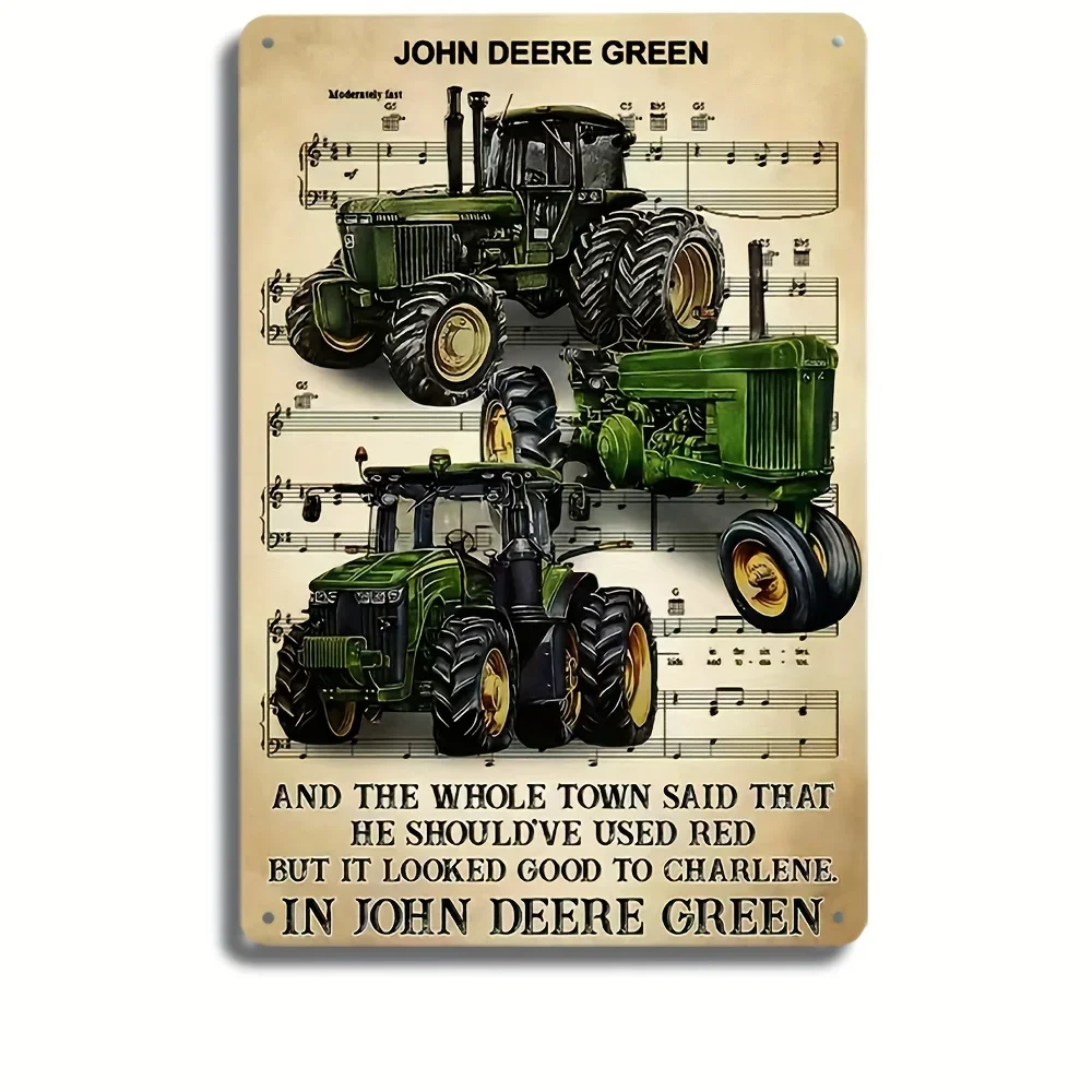 

Vintage Farmer Tractor Driver Metal Tin Sign - Perfect for Home, Restaurant, Bar, Cafe, Garage, and Wall Decor - Water-proof and