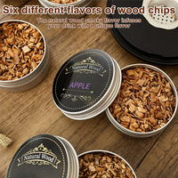 AT69 -Electric Whiskey Smoker Kit With 6 Flavors Wood Chips Rechargeable Cocktail Smoker Kit No Needed For Men Husband