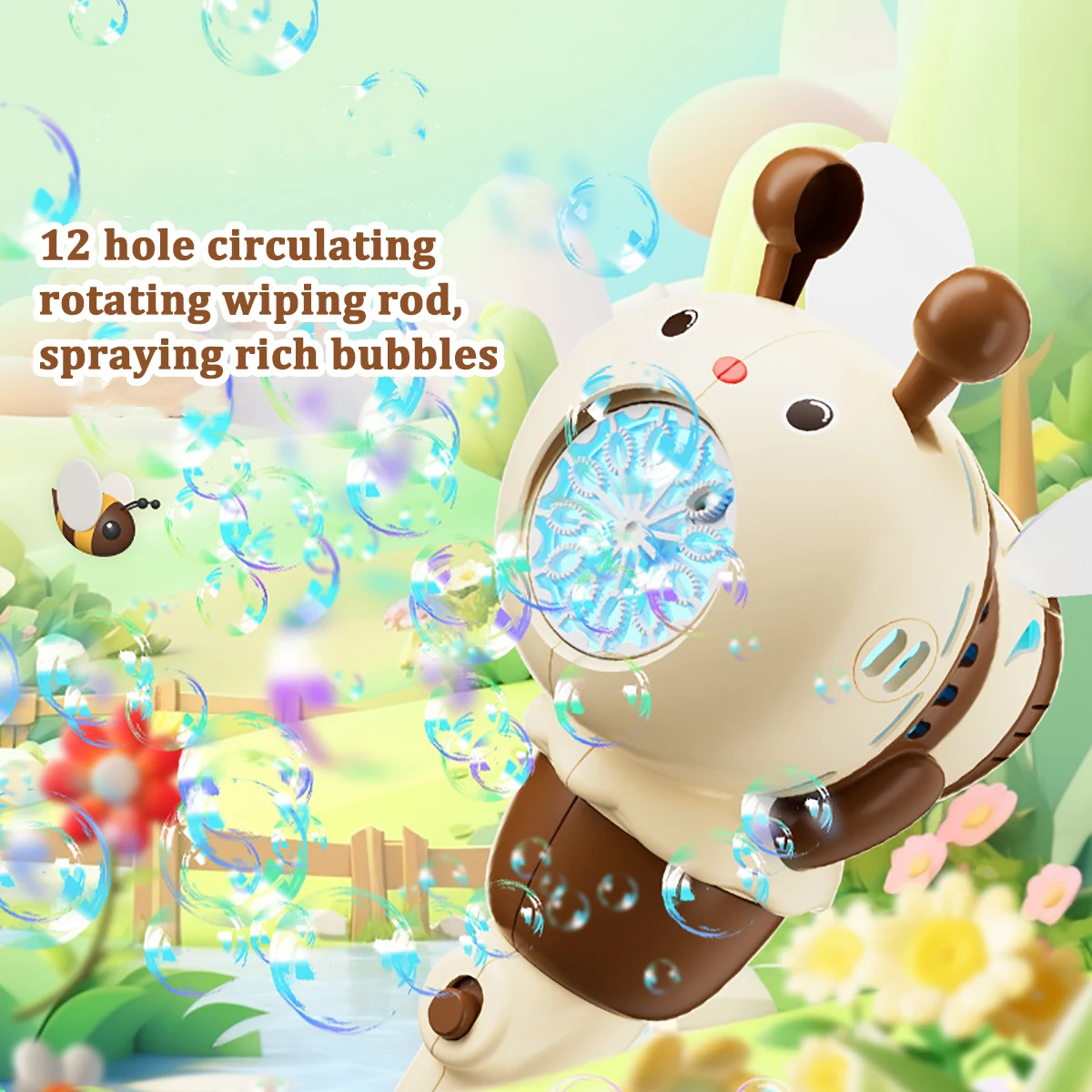 

Toy children's bee bubble machine, children's automatic bubble machine, birthdaygifts for boys and girls over 3 years old