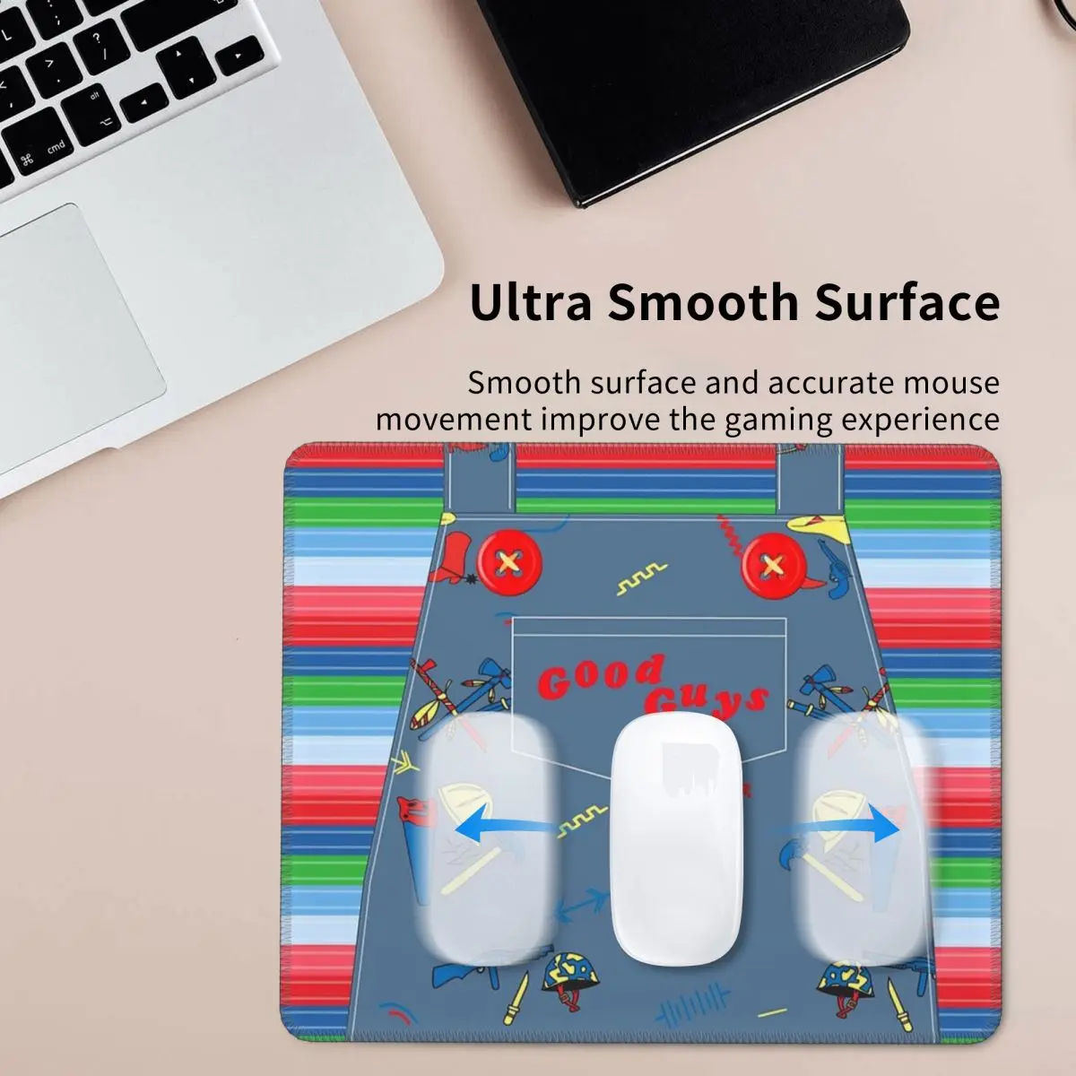 Bons caras criança jogar chucky-assassino boneca macacão mouse pad teclado de computador mouse tapete gamer pc mesa tapete de escritório