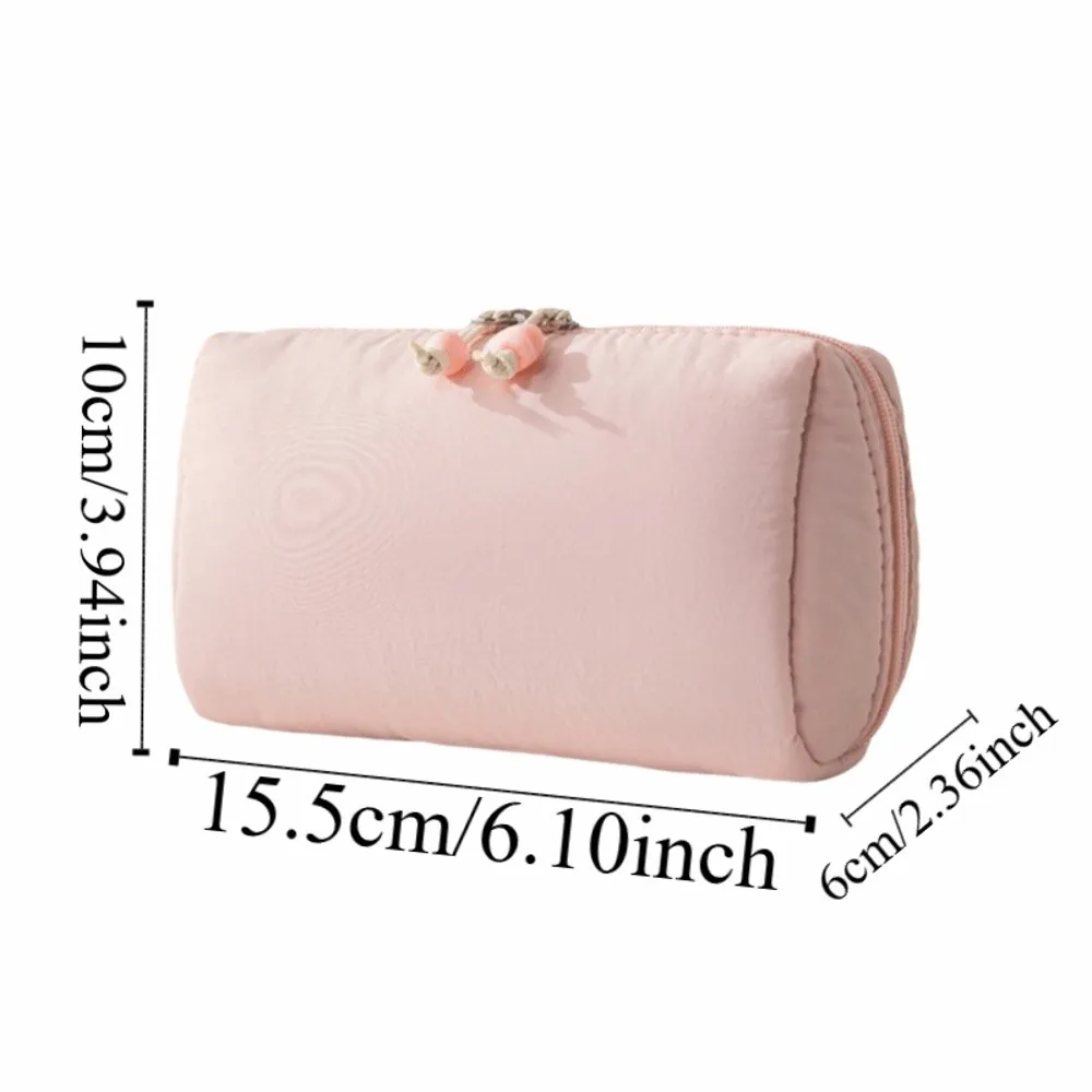 Duża kosmetyczka z dużym pojemnikiem, wodoodporna, przenośna, nylonowa torba na szminki z przegródkami, różne kolory, kosmetyczka w kolorach makaroników.