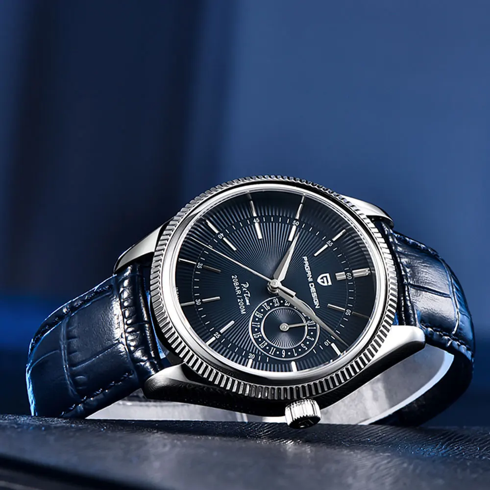 

Мужские часы PAGANI DESIGN 40 мм, модные и простые, с сапфировым стеклом, кварцевые, с хронографом, водонепроницаемые до 20 бар, подарок для мужчин