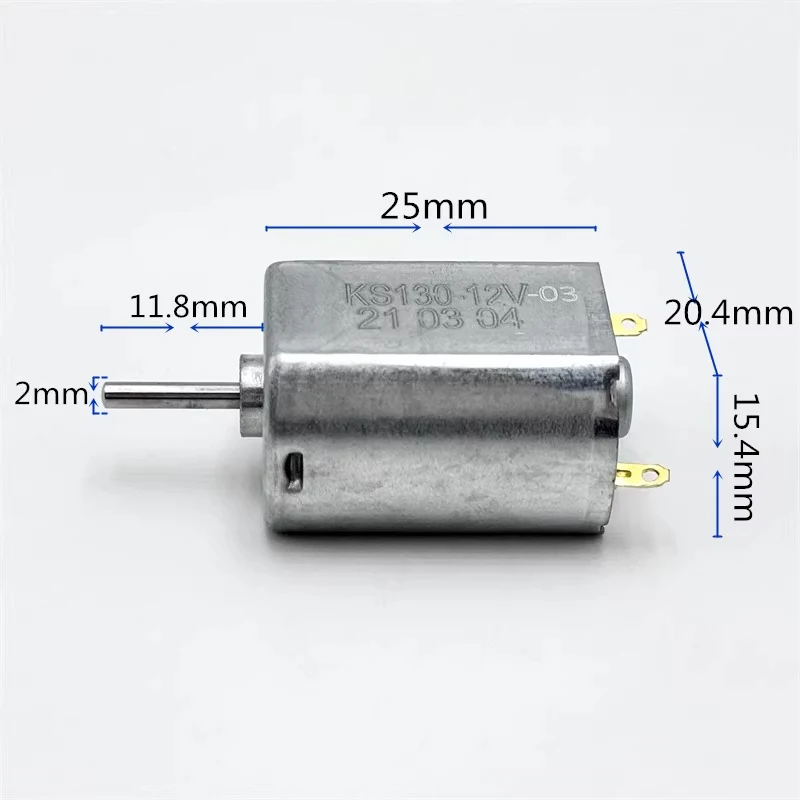 FF-130SH Mini 130 Motor DC 3V 6V 9V 12V 21500RPM High Speed Carbon Brush Micro 20mm Electric Motor DIY Hobby Toy Racing Car Boat