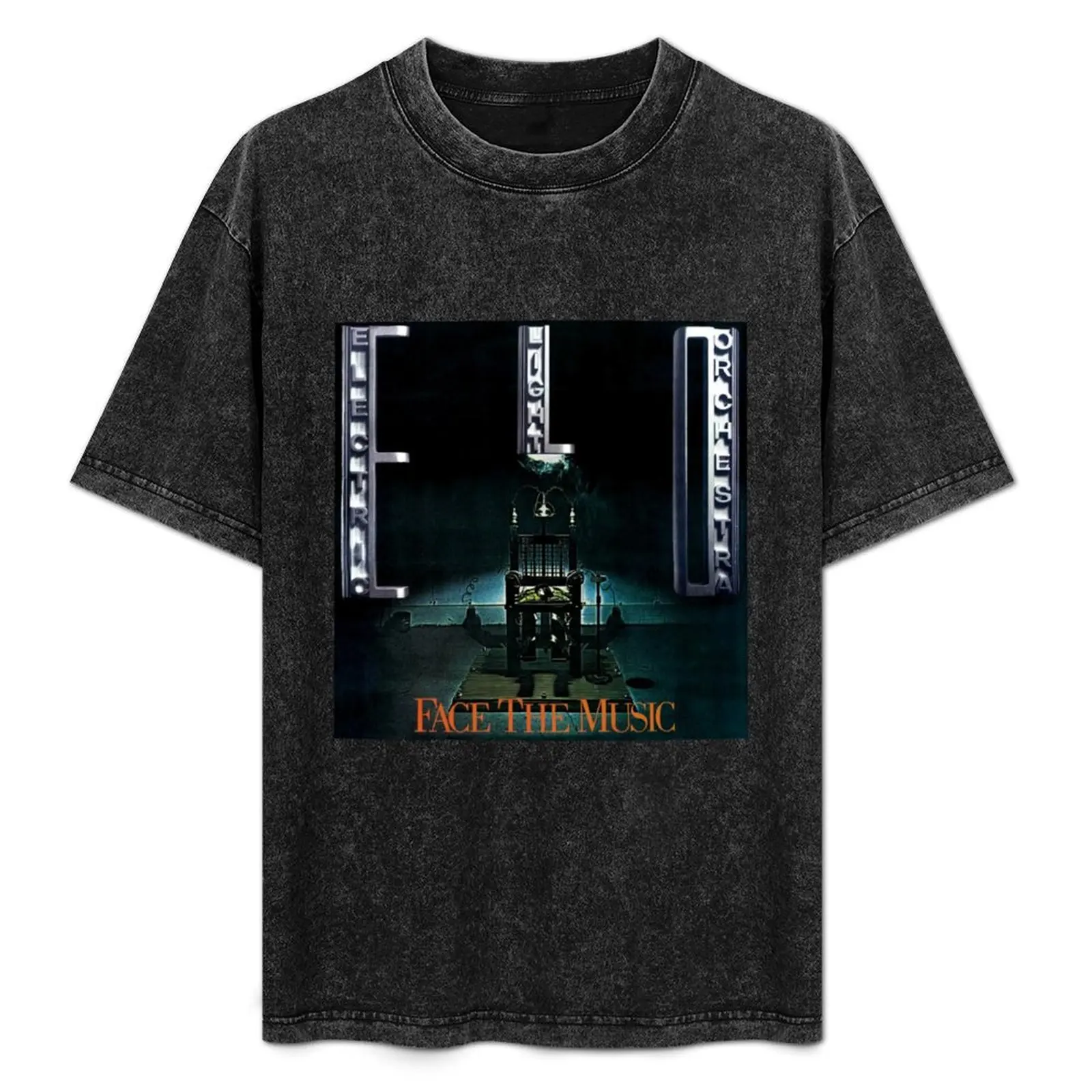 

éléctríc Líght élo órchéstrá Face The Music Album Cover T-Shirt graphic tee shirt cheap stuff black t-shirts for men