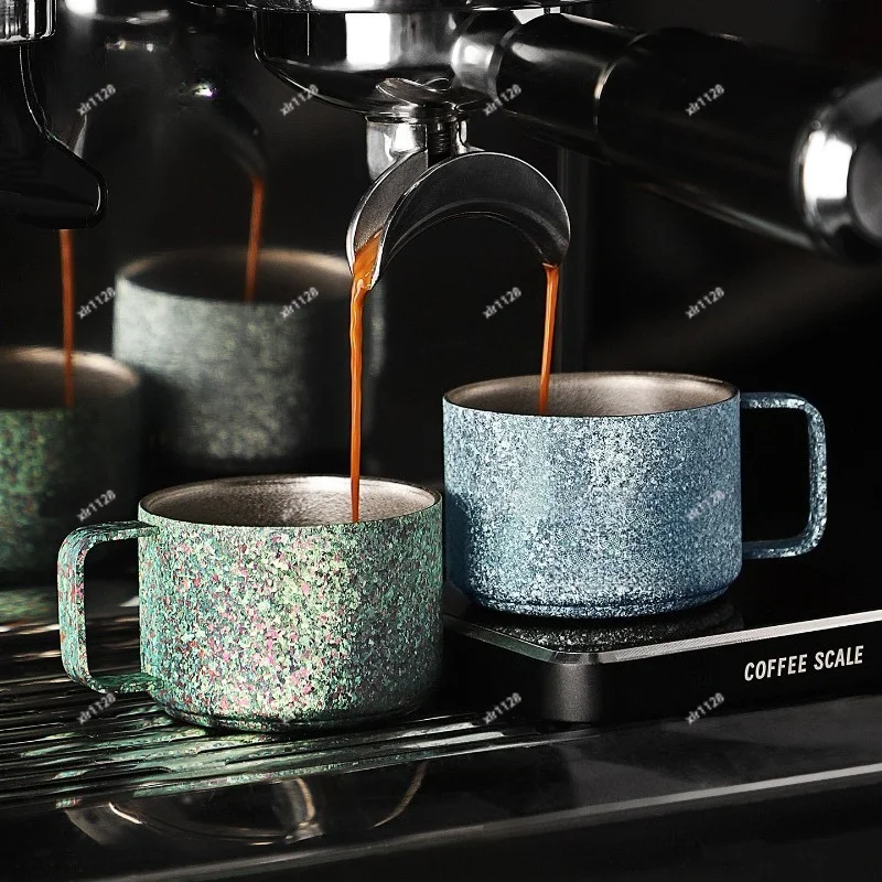 Pure Titanium Espresso Measuring Cup Coffee Liquid Extraction Collecting Mug Single Serve