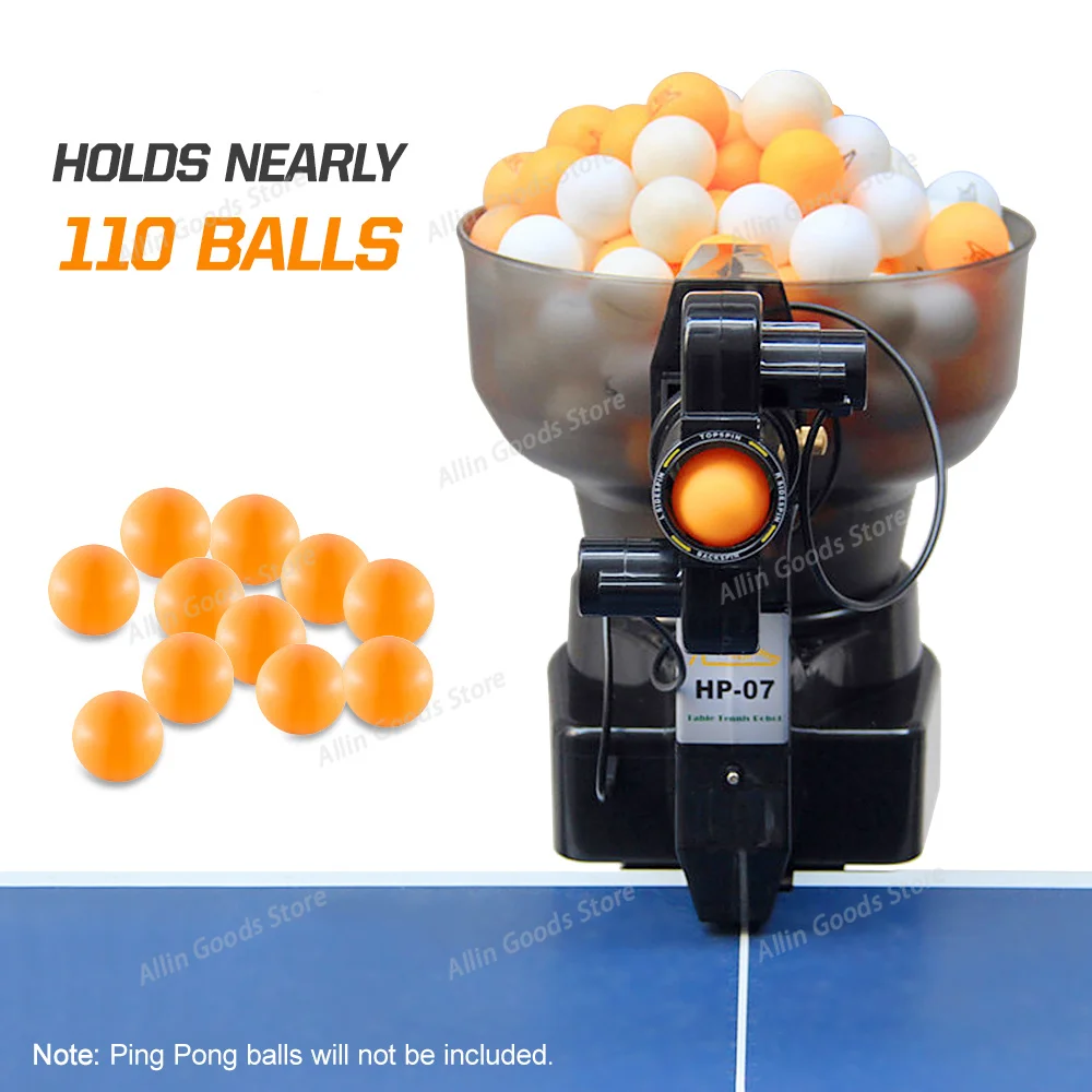 Table Tennis Robot Ping Pong Ball Machine Serves 40mm Regulation Ping Pong Balls Automatic Table Tennis Machine for Training