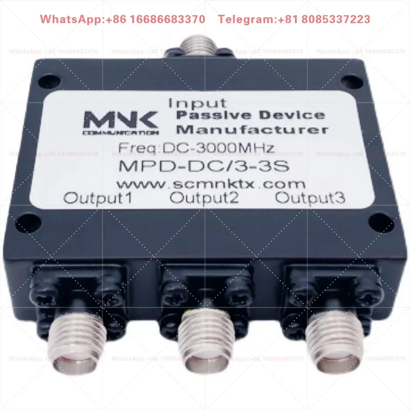 Female Power Divider - DC-3000M Microstrip Three-Point & DC-3G Resistive Three-Way