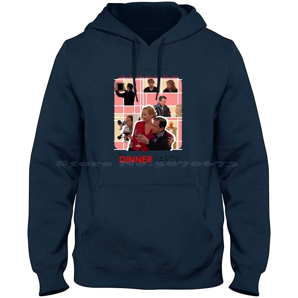 مكتب عشاء حفلة ملصق 100% القطن الخالص هوديي التي شيرت مكتب عشاء حفلة رومكوم روم كوم كوميديا Nbc فيلم الرسم #1