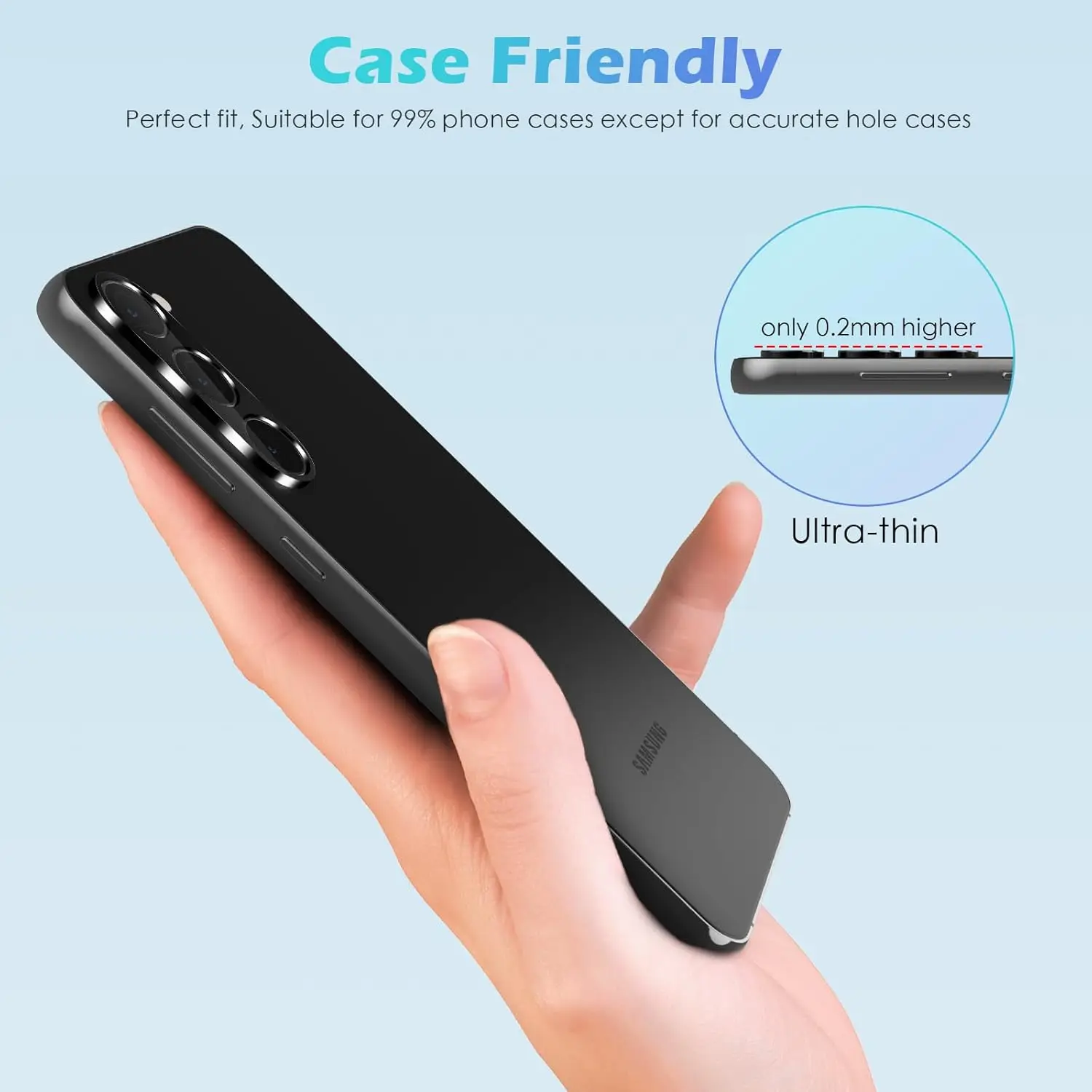 2/4PCS Lens Protector for Samsung Galaxy S22/S22 +/S23 /S23 + /S24 /S24 + 5G 9H Anti-Scratch Compatible Camera Lens Protection