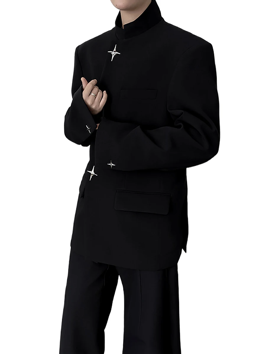 

Cleanfit новый китайский свободный повседневный мужской костюм с воротником-стойкой, весенне-осенний модный тренд, национальное пальто