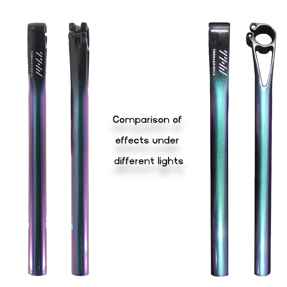 THM Ultralight Full Carbon Adjustable Seatpost 0°-25° 27.2-31.6x400mm for Road/Gravel/MTB Bikes
