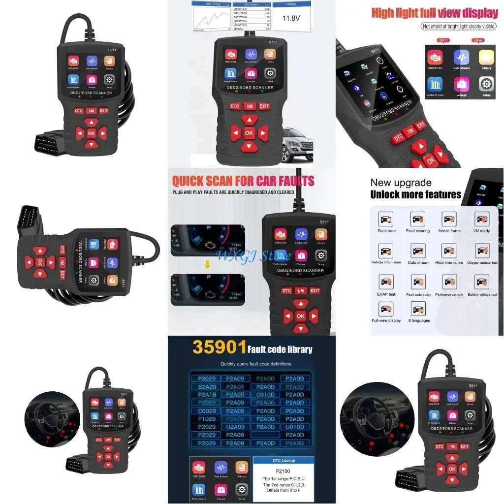 

37JE Upgraded Car Scanner Car Engine Fault Diagnosis Tool for Engine Troubleshooting