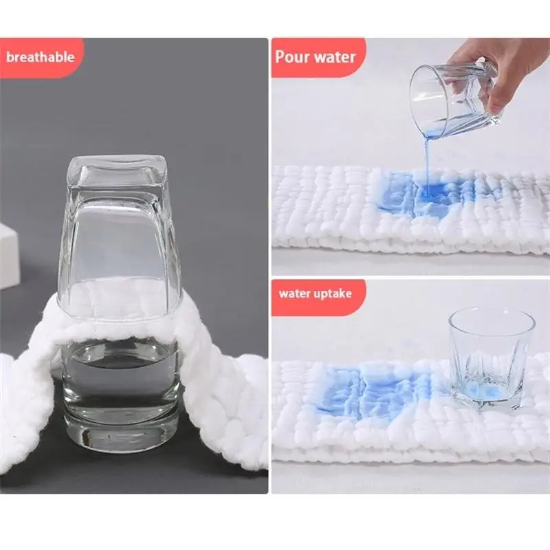 5pcs/10pcs Quality 12 Layers Baby Nappies Pure Cotton Peanut Diaper Insert Changing Liners Washable Reusable Cloth Diaper Nappy