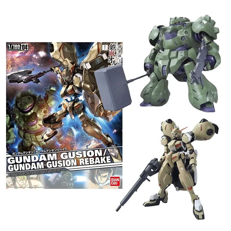 Bandai-figura de acción de gundam para niños, kit de modelos auténticos de TV, Gusion, Gusion, Rebake, colección de gunpla