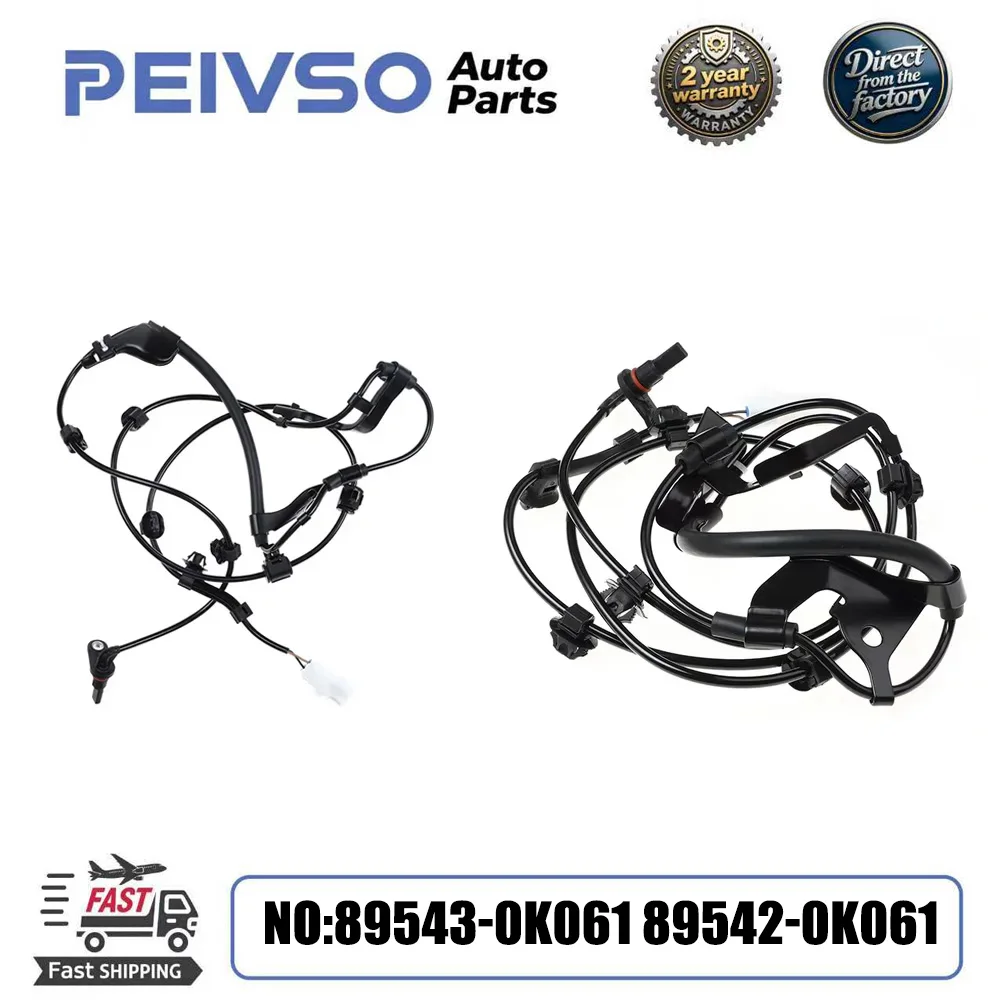 

89543-0K061 89542-0K061 ABS Wheel Speed Sensor Front Right Left For Toyota Hilux Vigo 2.7L 2004-2012 895430K061 895420K061 New
