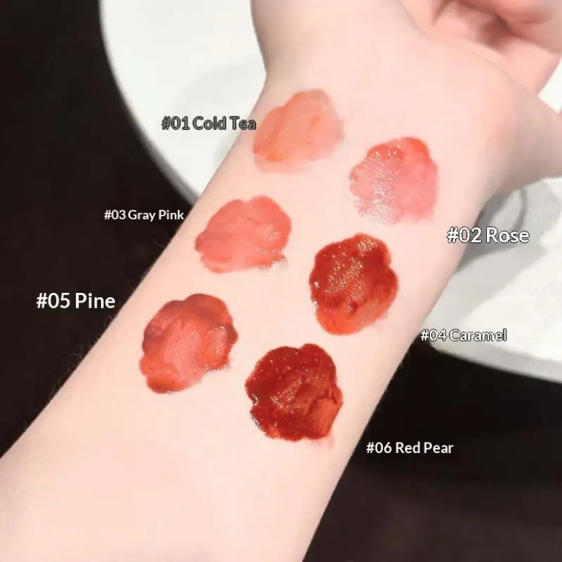 1Pc Cappuvini Waterproof Lip Gloss Moisturizing Plumping Glass Lip Glaze Long-Lasting Mirror Finish Light Effect Lip Cosmetics