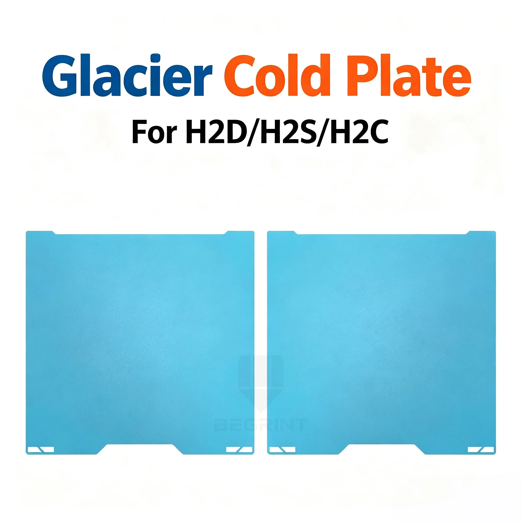 Glacier Cold Plate For Bambu Lab H2D H2S PLA PETG Build Plate For bambulab H2C Lower Temp Double Sided Printing For Bamboo H2D