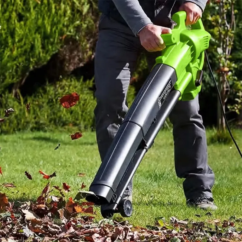 Vertak 3000W Corded 3 in 1 Leaf Blower Vacuum Mulcher with 10:1 Mulching Ratio Rolling Wheels &Large Bag for Yard Garden Cleanup