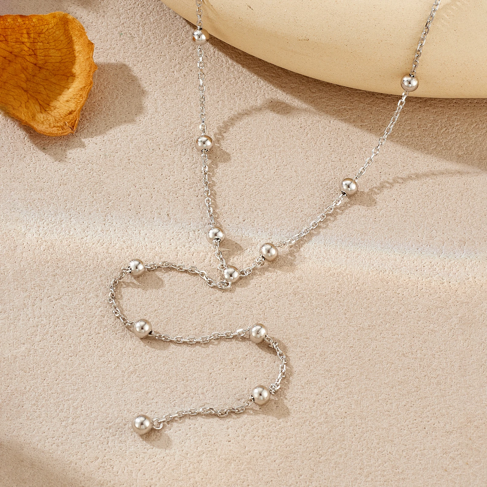 

VEWANT 925 Sterling Silver CZ Zircon Y-Shaped Chain Beads Long Stacked Necklace 2026 Fine Luxury Party Women Jewelry Gift
