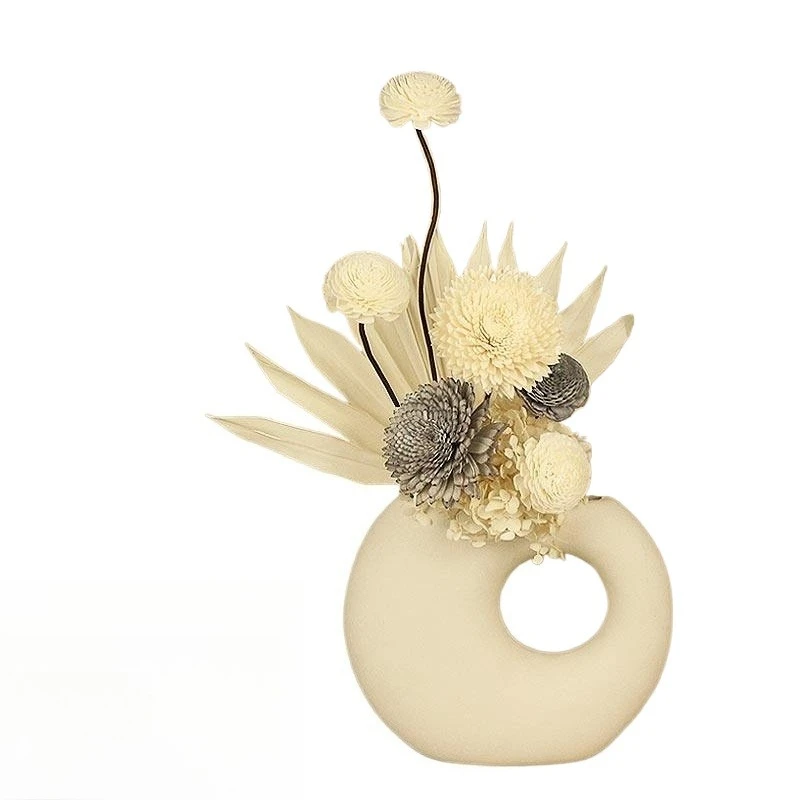 Dried flower high-end decorative ornaments, living room indoor handmade home furnishings bouquets, flower arrangements