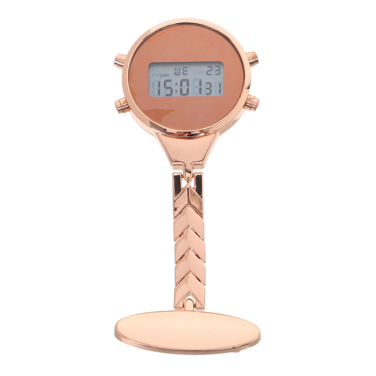 Electronic Nurse Watch Digital Lapel Pin Badge Fob Watch For Women Doctor Nursing Uniform Portable Alloy Timepiece Health Care