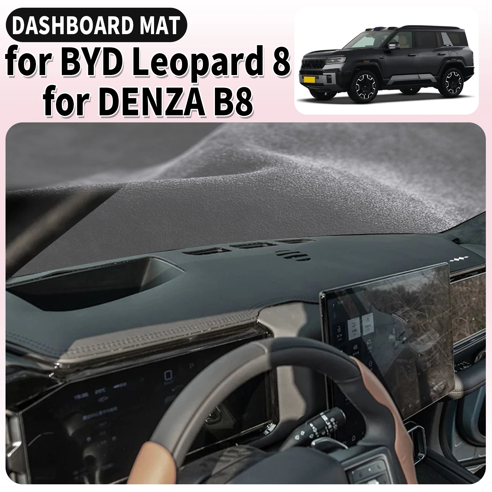 

fit for BYD Equation Leopard 8 2025 2026 DENZA B5 Car Dashmat Dashboard Cover Pad Accessories DashMat Sunshade Protective Carpet