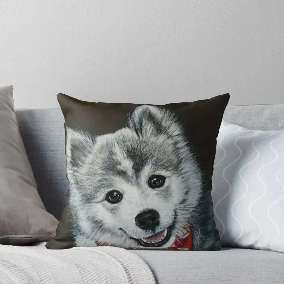 

Oreo the Pomsky Throw Pillow pillows decor home Christmas Pillow Cases Pillow Covers Decorative