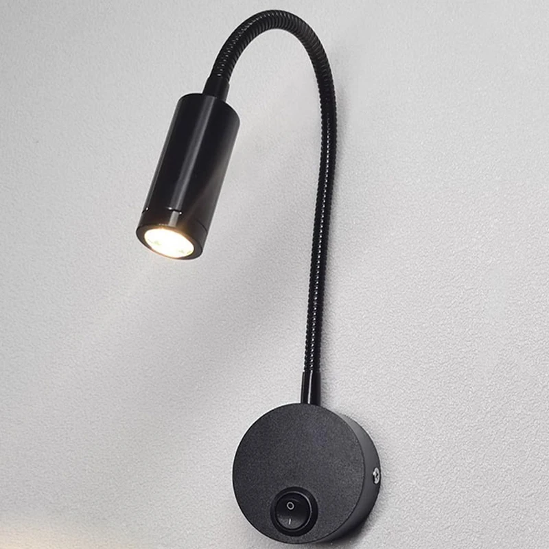 

Настенный светильник для поверхностного монтажа, светодиодный прожектор для шланга, верхний светильник для квартиры и чтения, фоновый настенный светильник для фотосъемки, минималистичный светильник