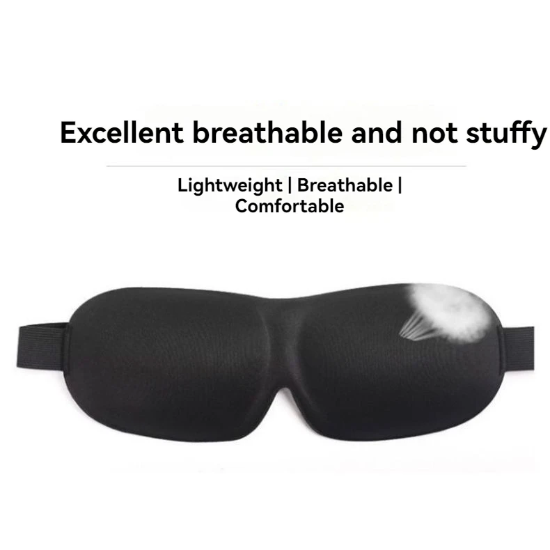 3D Non-Marking Three-Dimensional Eye Mask Without Nose Simple Solid Color Blackout Sleep Students Lunch Break Eye Masks
