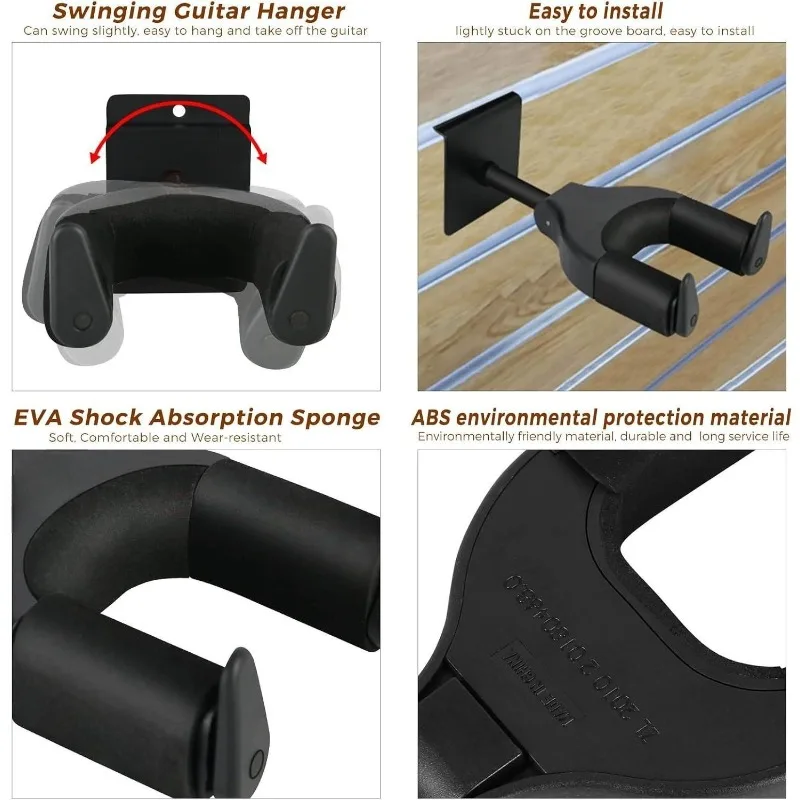 Self-locking Iron Base Guitar Hook Automatic Closure Gravity Lock Musical Instrument Accessories Lock Electric Guitar