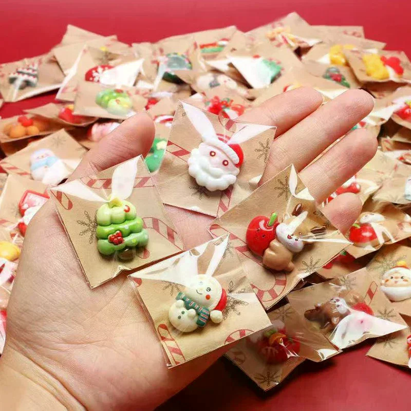 5/15Pcs Mixed Resin Christmas Fridge Magnets, Santa Claus, Snowman, Christmas Tree Decorations In Various Styles For Gift
