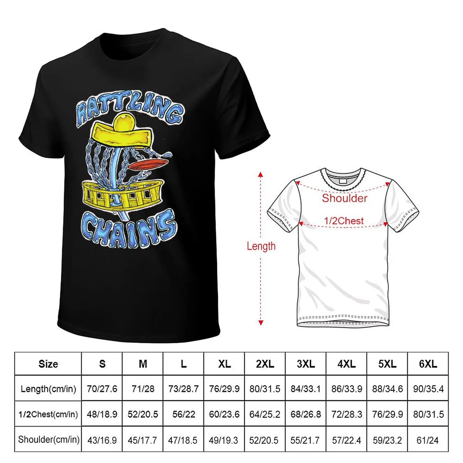 Disc Golf Design: Rattling Chains t shirt and sticker design T-Shirt Lightweight Hiking T-Shirt